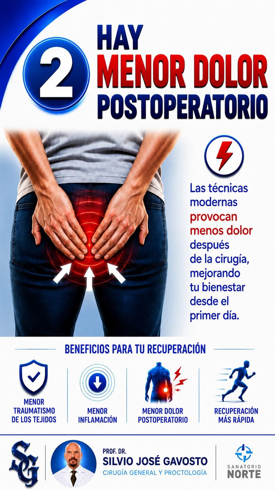 Recuperación confortable tras cirugía de hemorroides — coloproctólogo en Rosario